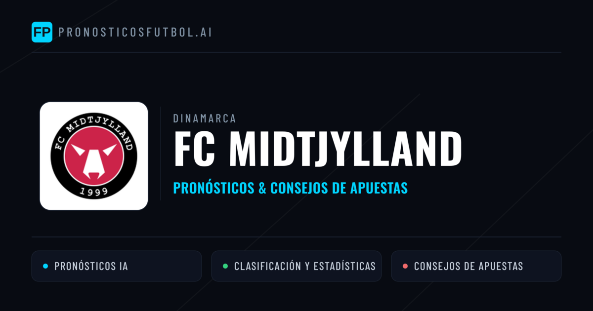 FC Midtjylland Pronósticos y estadísticas