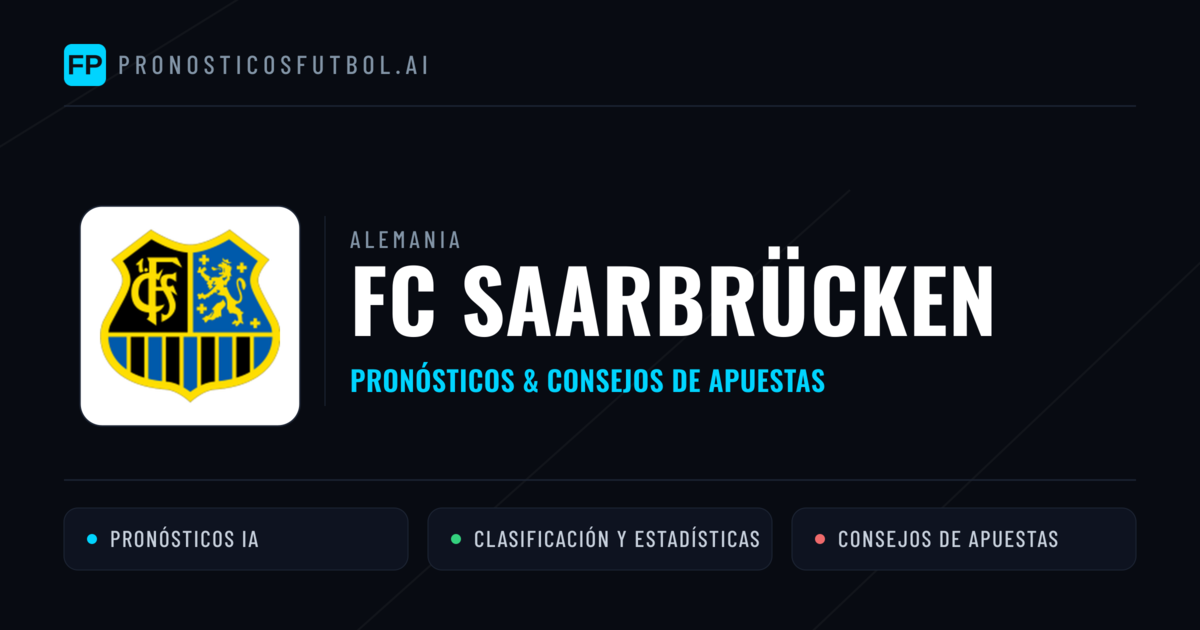 FC Saarbrücken Pronósticos y estadísticas