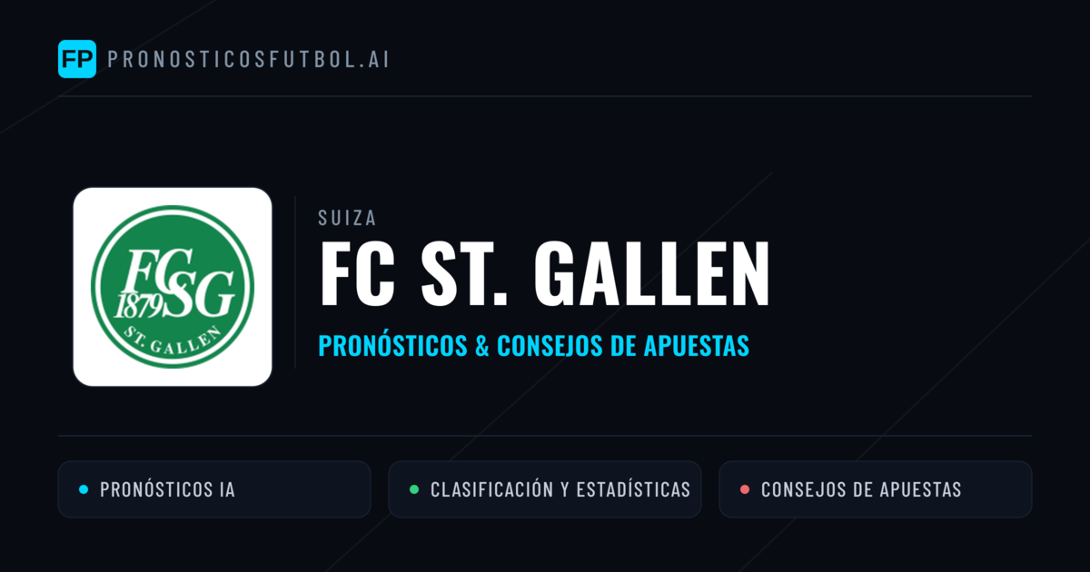 FC St. Gallen Pronósticos y estadísticas