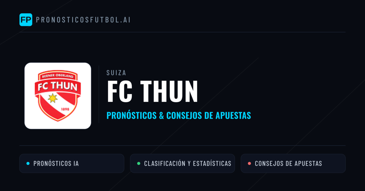 FC Thun Pronósticos y estadísticas