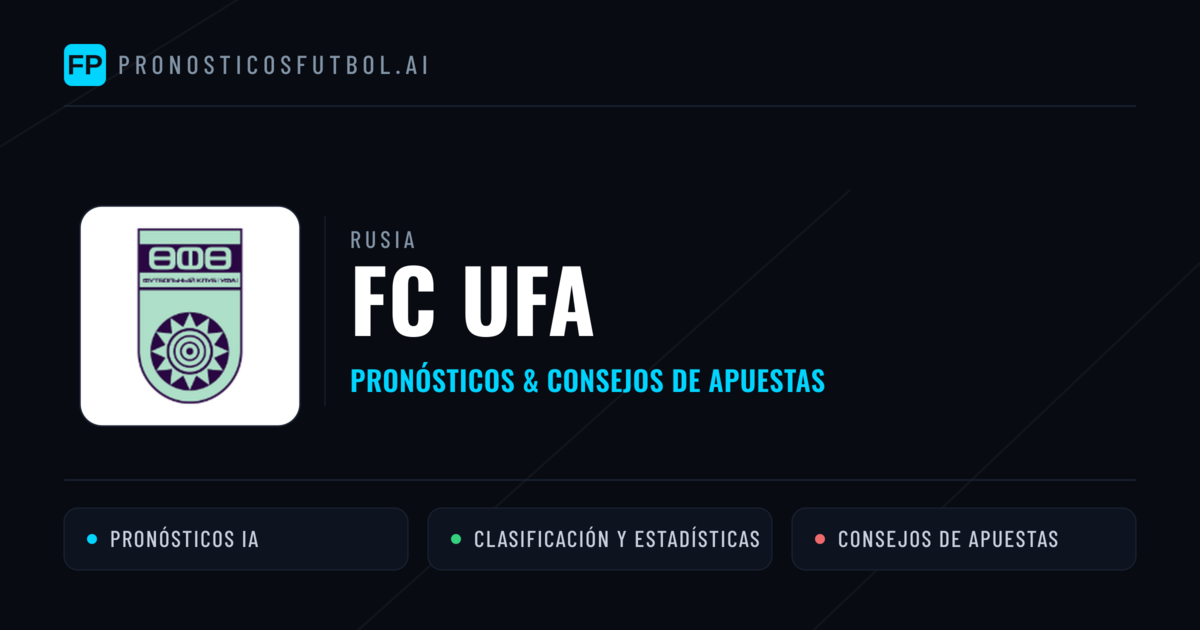 FC UFA Pronósticos y estadísticas