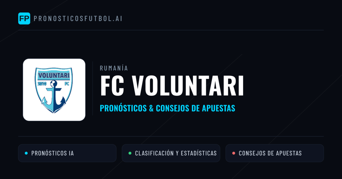 FC Voluntari Pronósticos y estadísticas