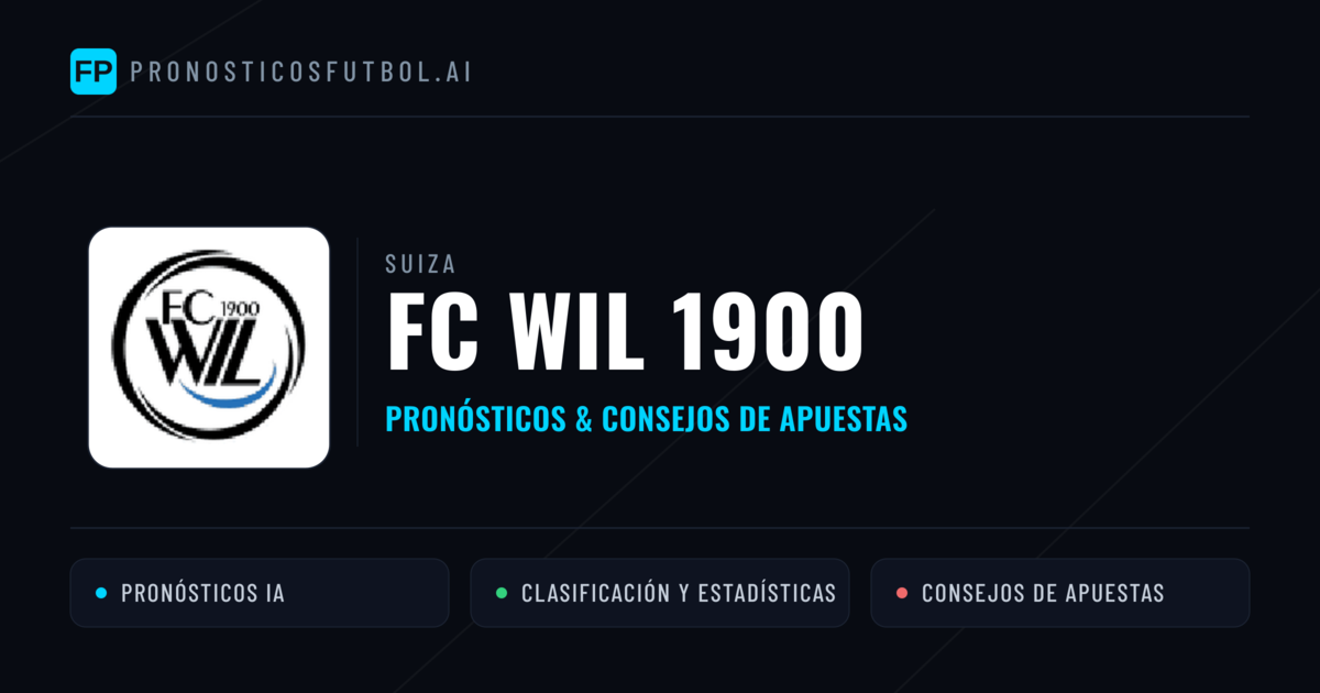 FC Wil 1900 Pronósticos y estadísticas