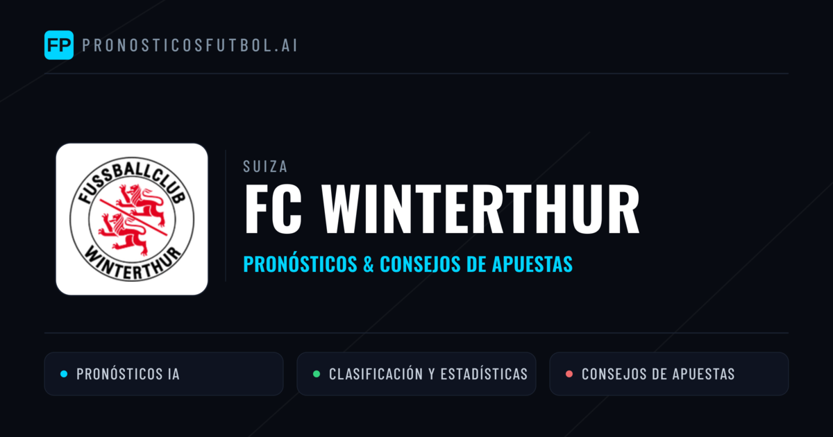 FC Winterthur Pronósticos y estadísticas