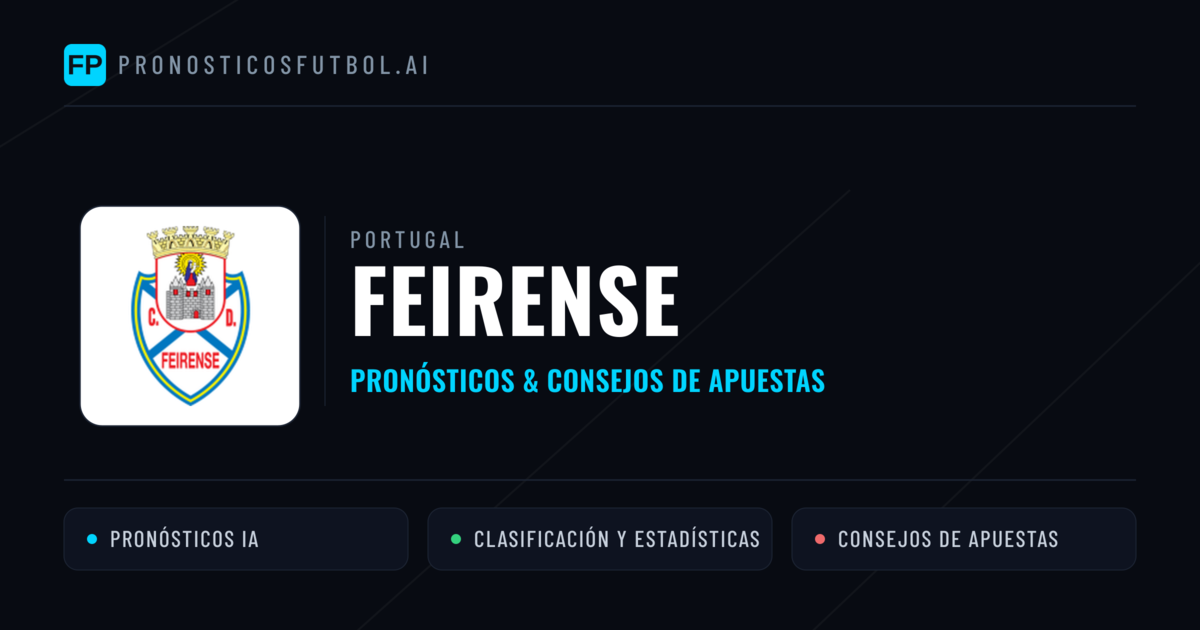 Feirense Pronósticos y estadísticas