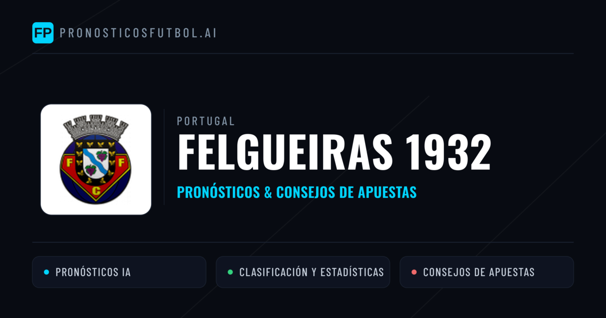 Felgueiras 1932 Pronósticos y estadísticas