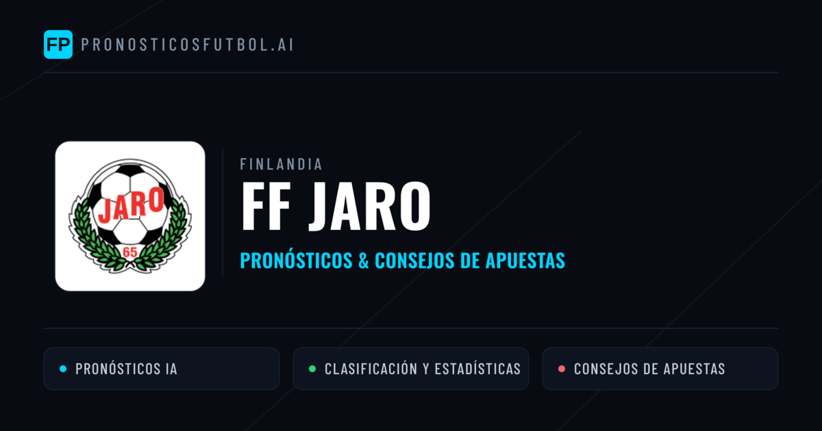 FF Jaro Pronósticos y estadísticas