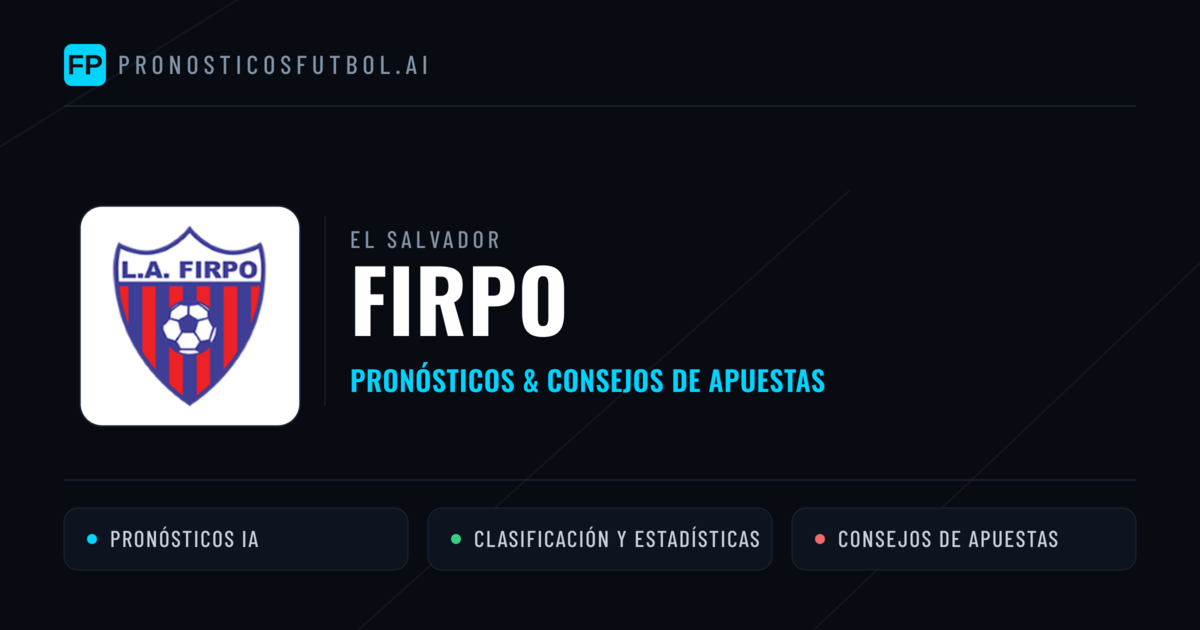 Firpo Pronósticos y estadísticas