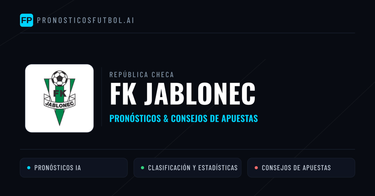 FK Jablonec Pronósticos y estadísticas