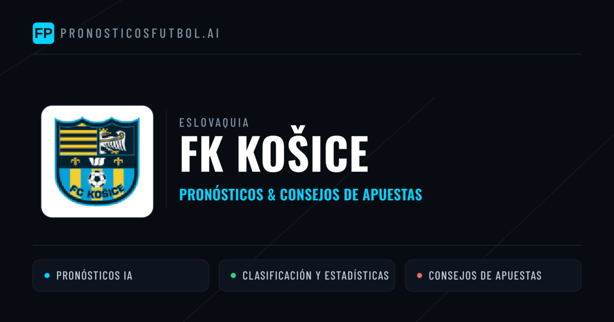 FK Košice Pronósticos y estadísticas