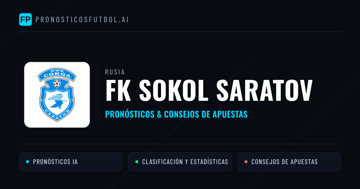 FK Sokol Saratov Pronósticos y estadísticas