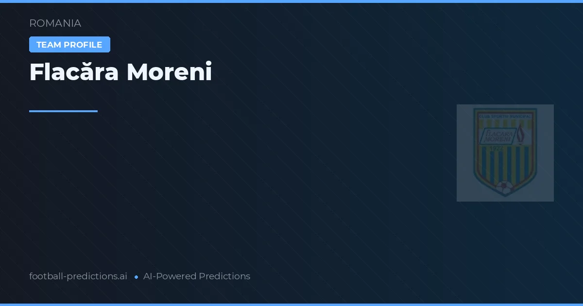 Flacăra Moreni Pronósticos y estadísticas