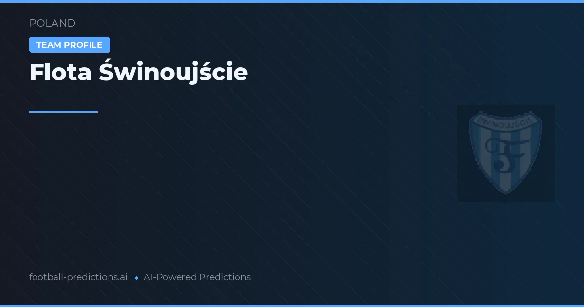 Flota Świnoujście Pronósticos y estadísticas