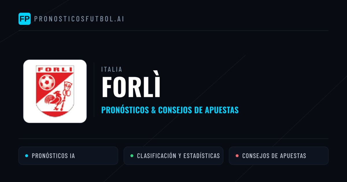 Forlì Pronósticos y estadísticas