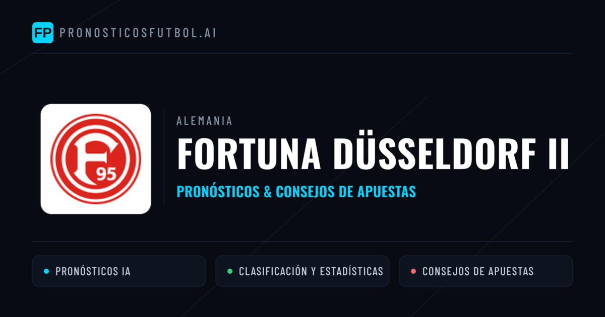 Fortuna Düsseldorf II Pronósticos y estadísticas