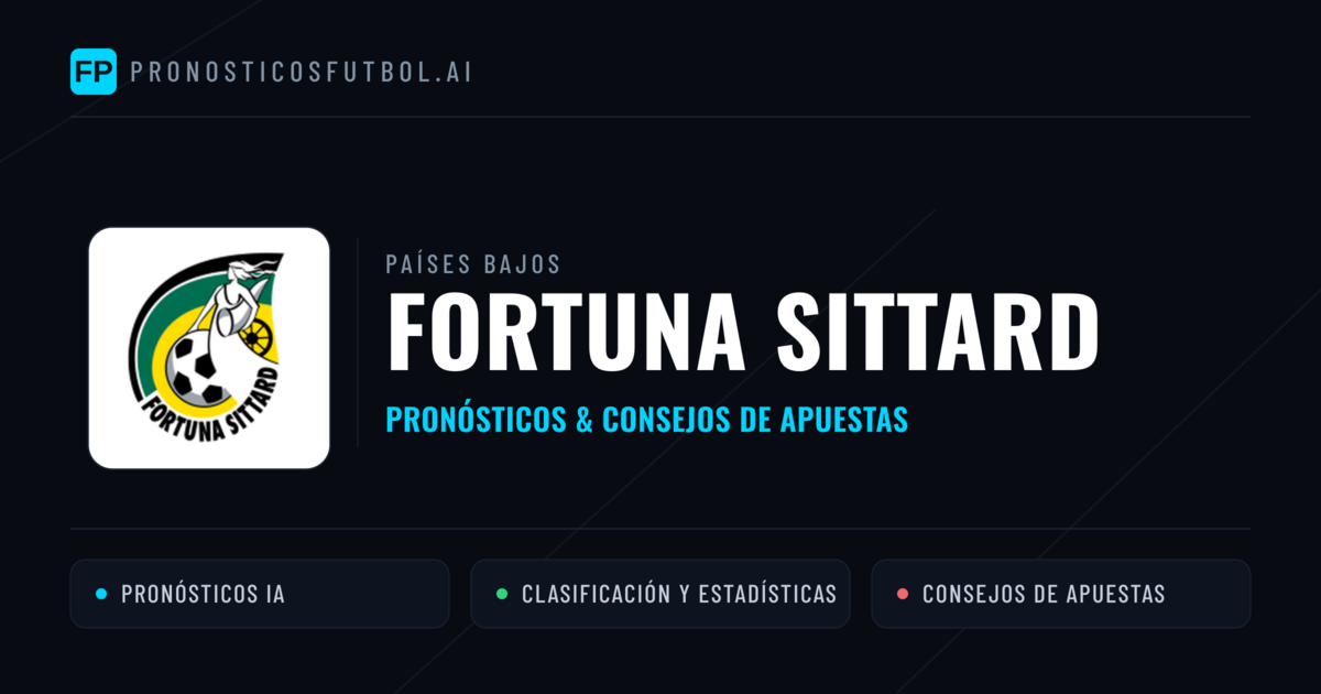 Fortuna Sittard Pronósticos y estadísticas