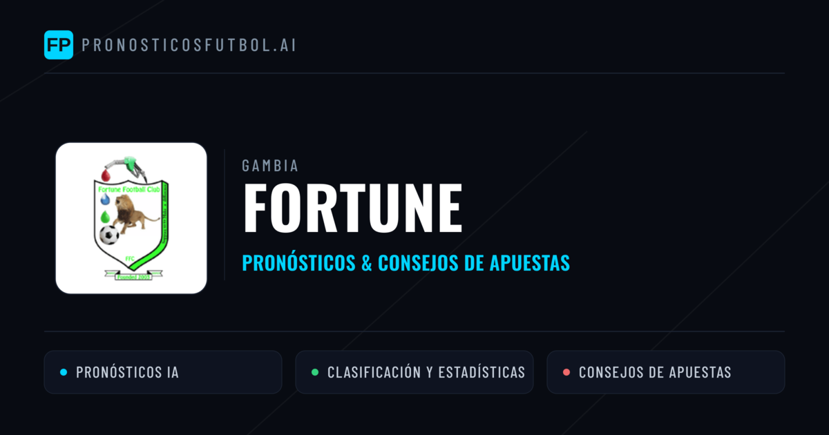 Fortune Pronósticos y estadísticas