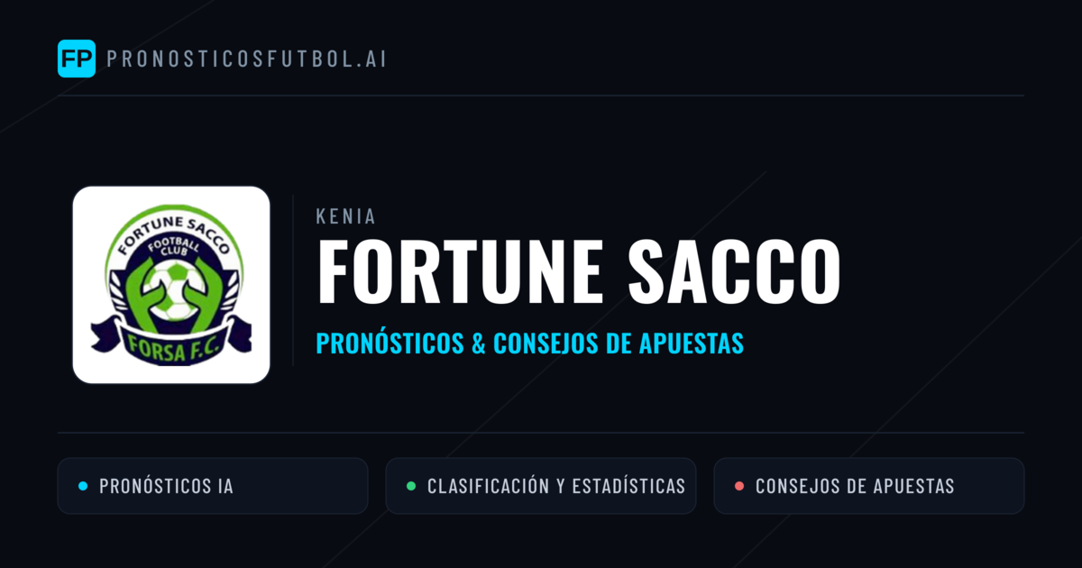 Fortune Sacco Pronósticos y estadísticas