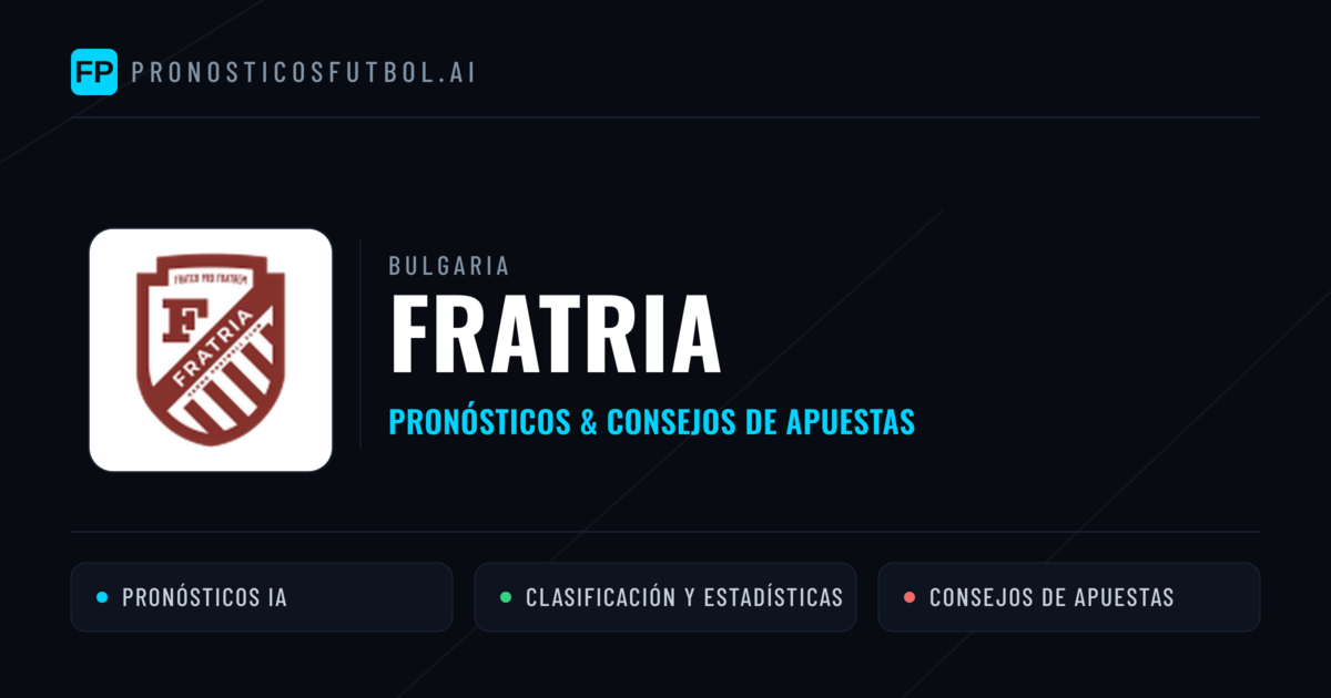 Fratria Pronósticos y estadísticas