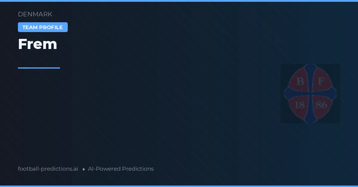 Frem Pronósticos y estadísticas