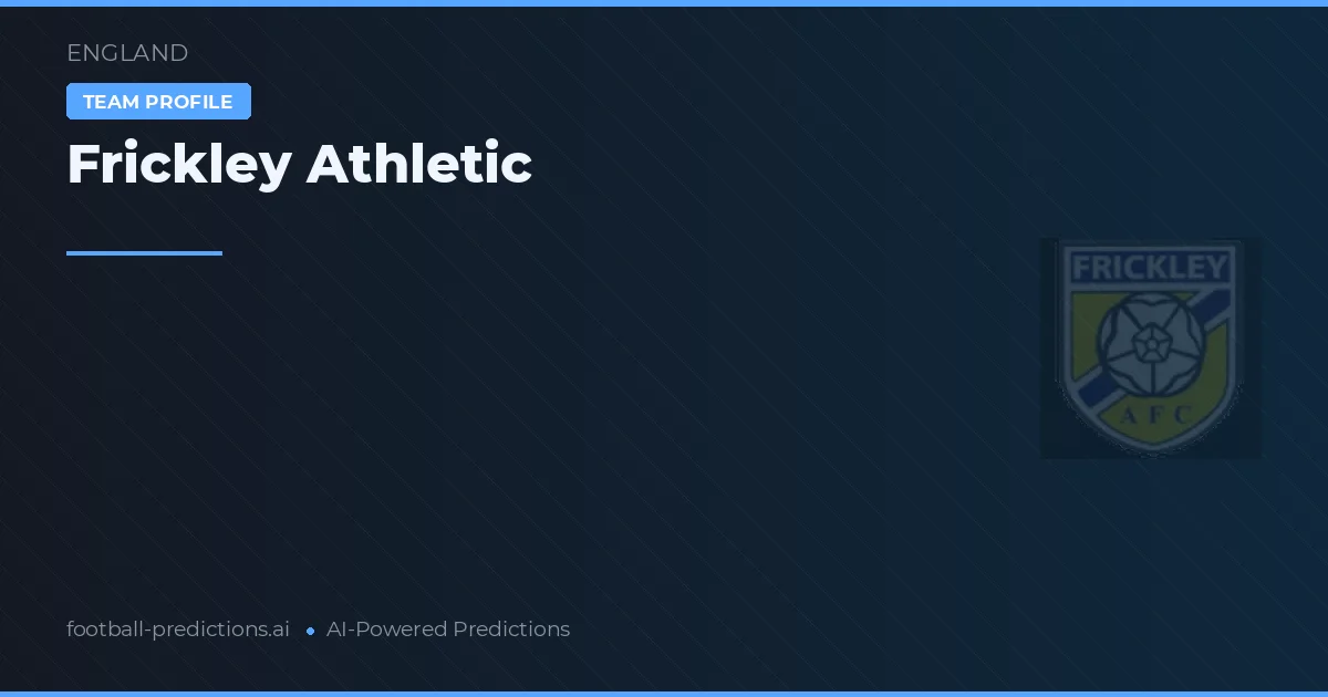 Frickley Athletic Pronósticos y estadísticas