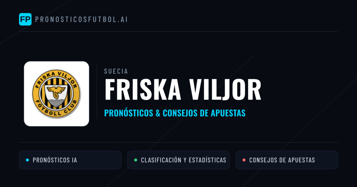 Friska Viljor Pronósticos y estadísticas
