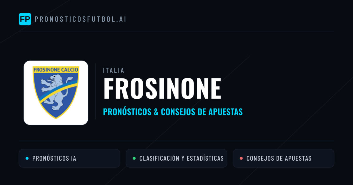 Frosinone Pronósticos y estadísticas