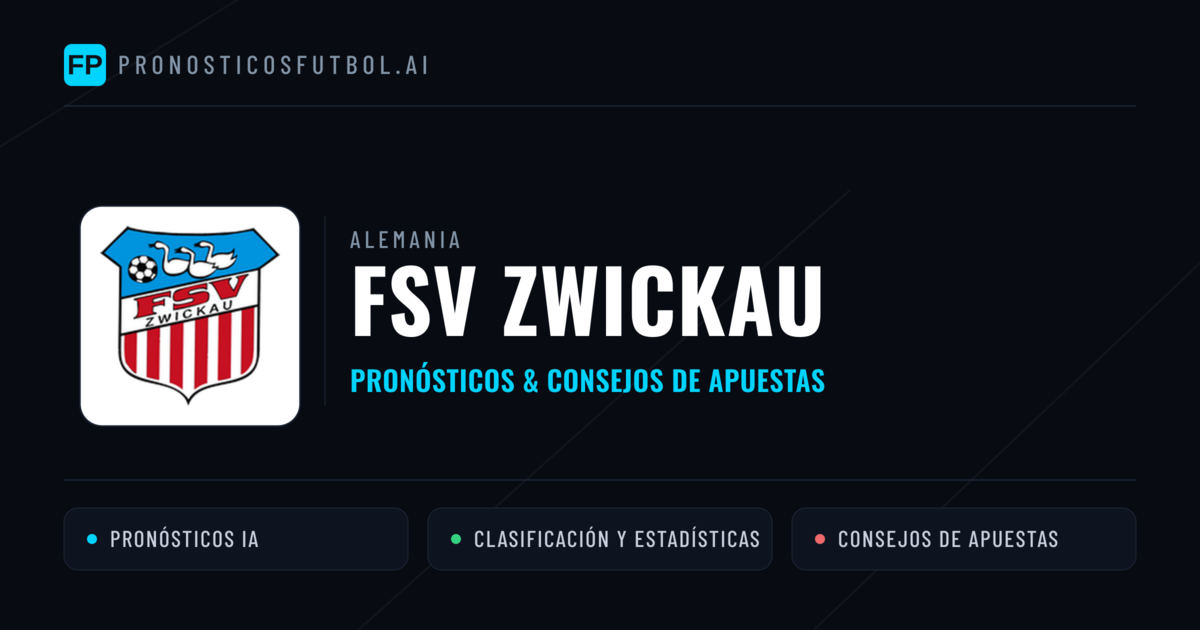 FSV Zwickau Pronósticos y estadísticas