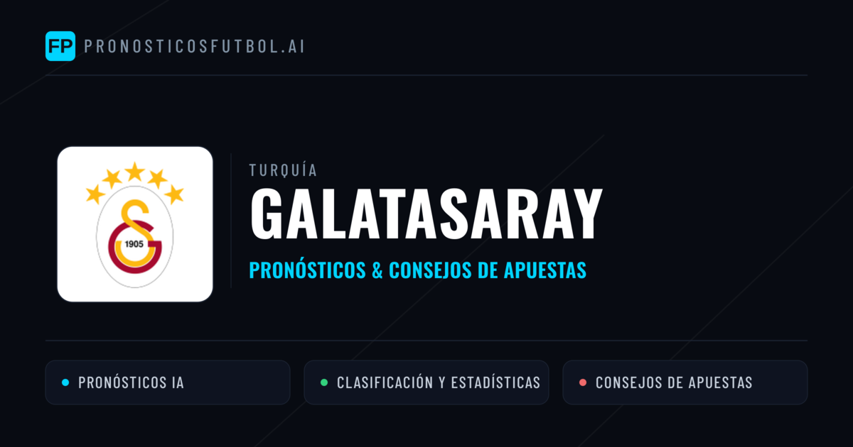 Galatasaray Pronósticos y estadísticas