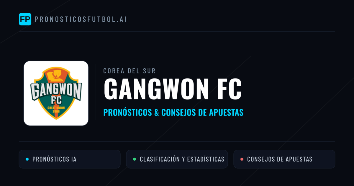 Gangwon FC Pronósticos y estadísticas
