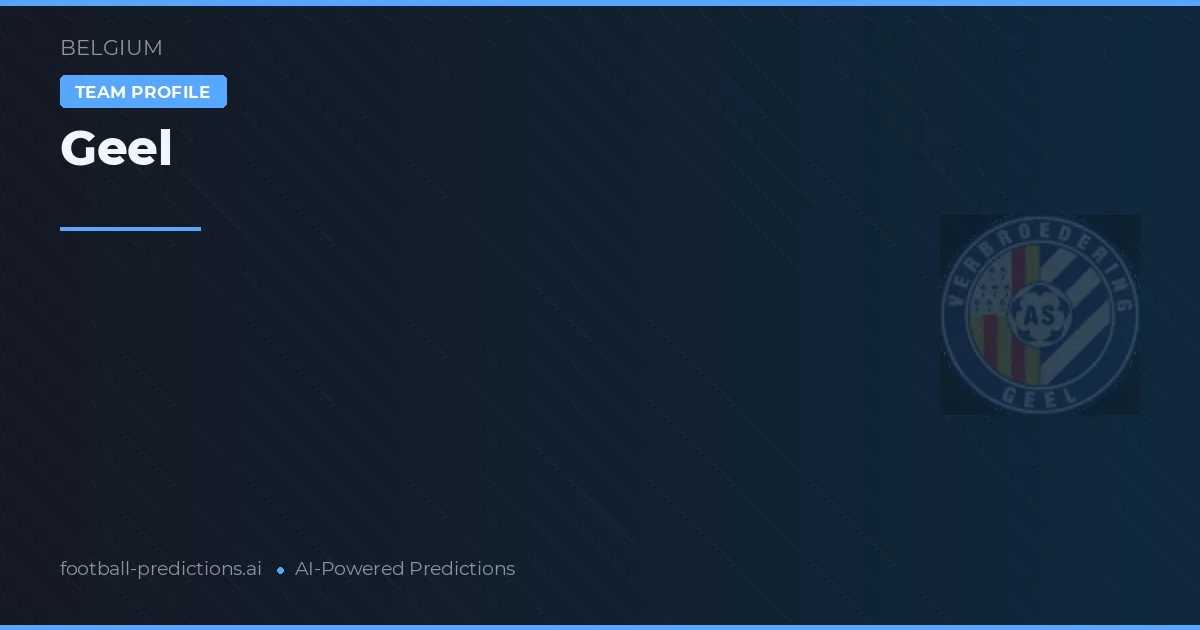 Geel Pronósticos y estadísticas