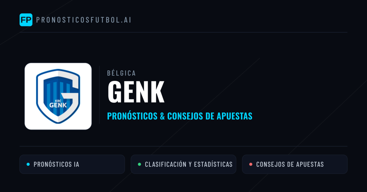 Genk Pronósticos y estadísticas