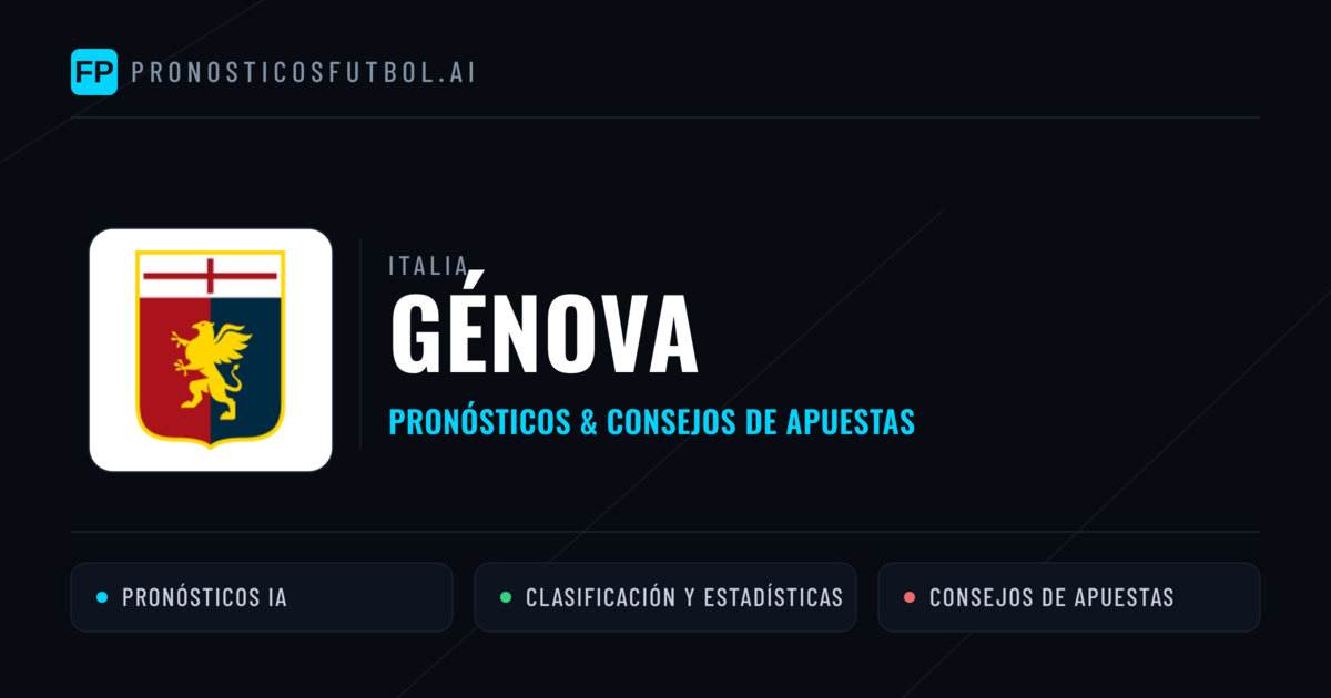 Génova Pronósticos y estadísticas
