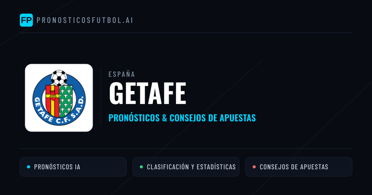 Getafe Pronósticos y estadísticas