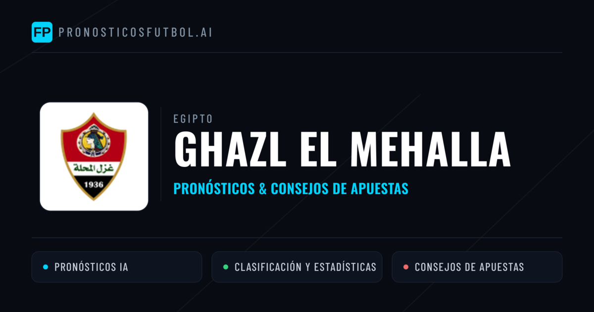 Ghazl El Mehalla Pronósticos y estadísticas
