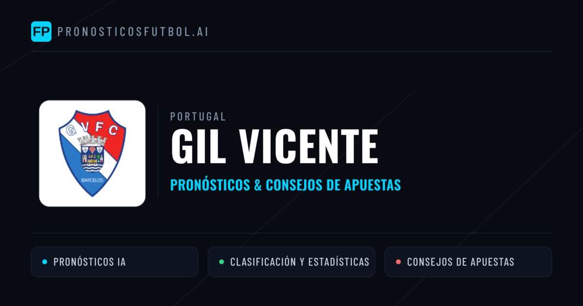 GIL Vicente Pronósticos y estadísticas
