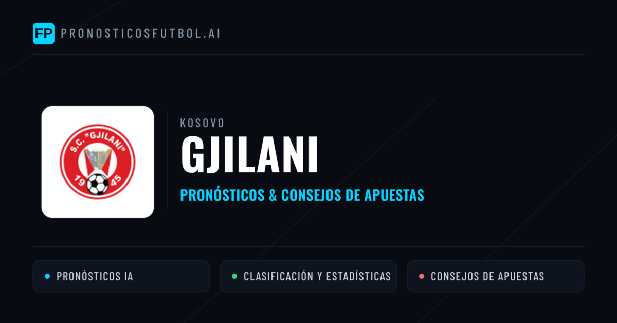 Gjilani Pronósticos y estadísticas