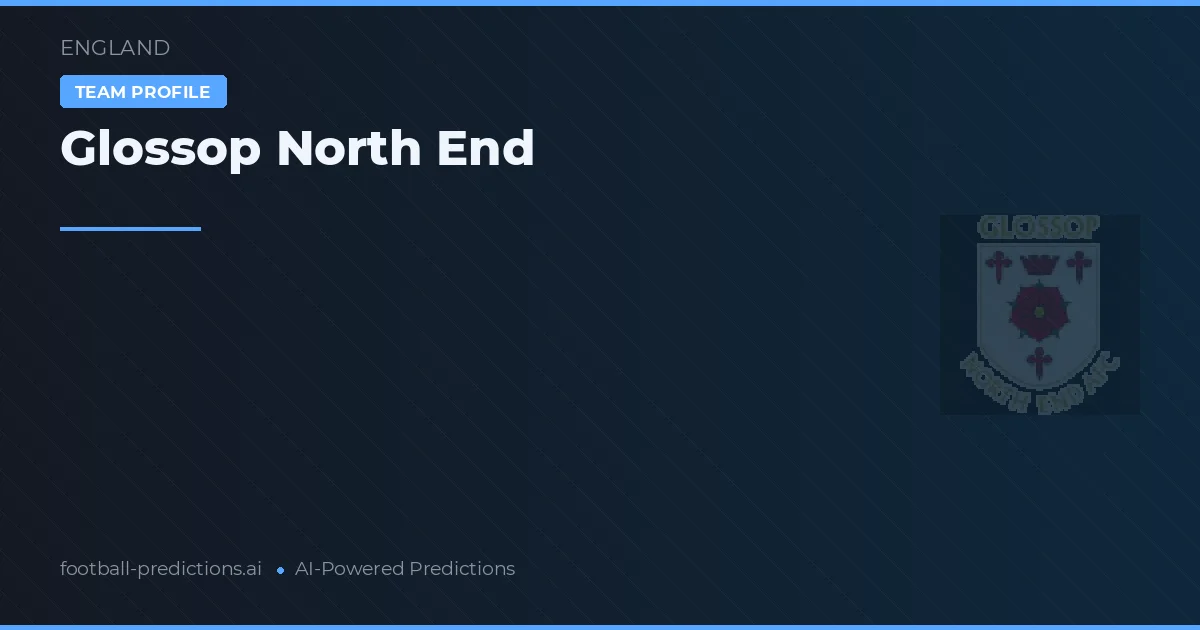 Glossop North End Pronósticos y estadísticas
