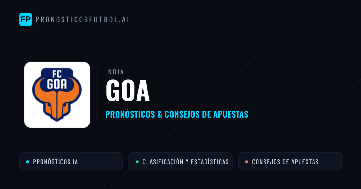 Goa Pronósticos y estadísticas