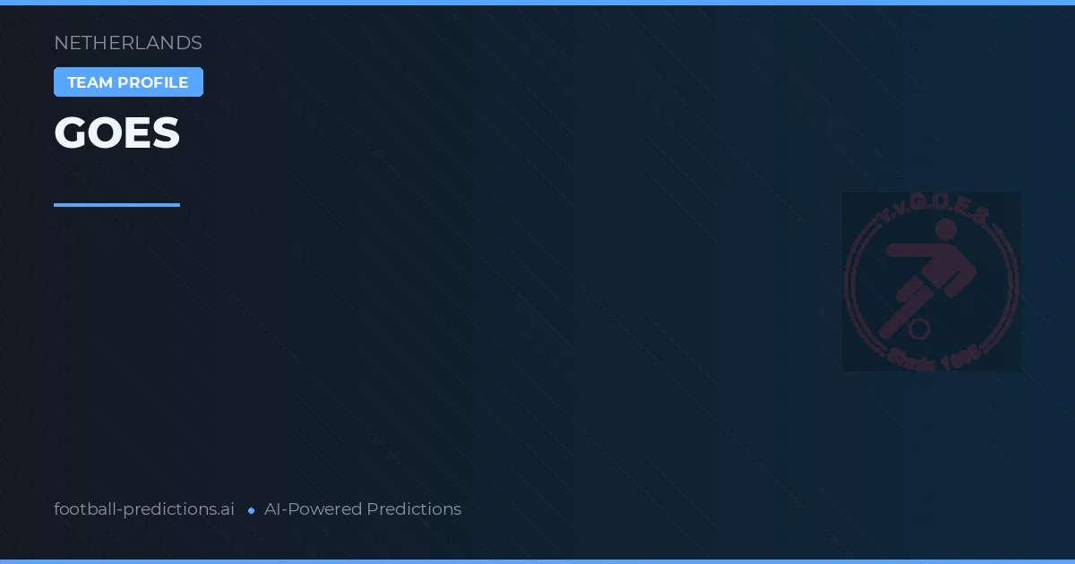 GOES Pronósticos y estadísticas