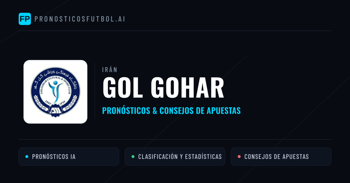 Gol Gohar Pronósticos y estadísticas