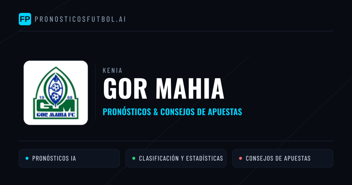 GOR Mahia Pronósticos y estadísticas