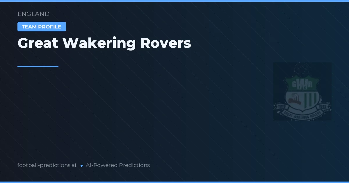 Rovers de Great Wakering Pronósticos y estadísticas