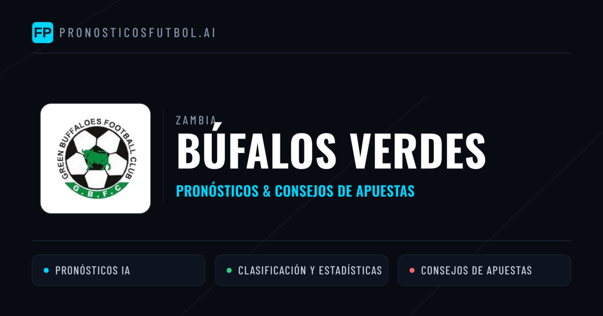 Búfalos Verdes Pronósticos y estadísticas