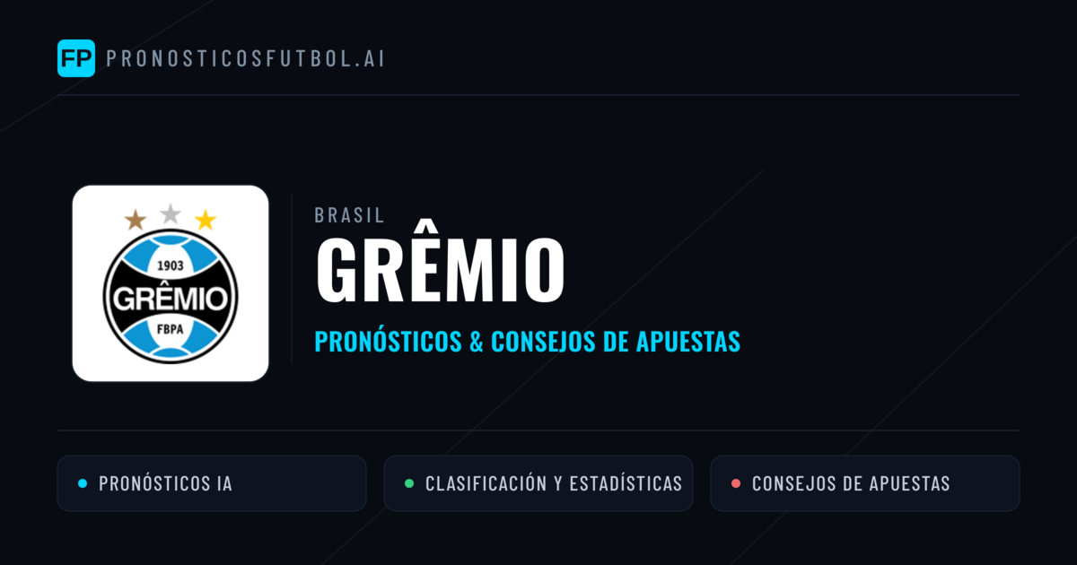 Grêmio Pronósticos y estadísticas