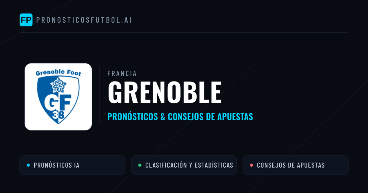 Grenoble Pronósticos y estadísticas
