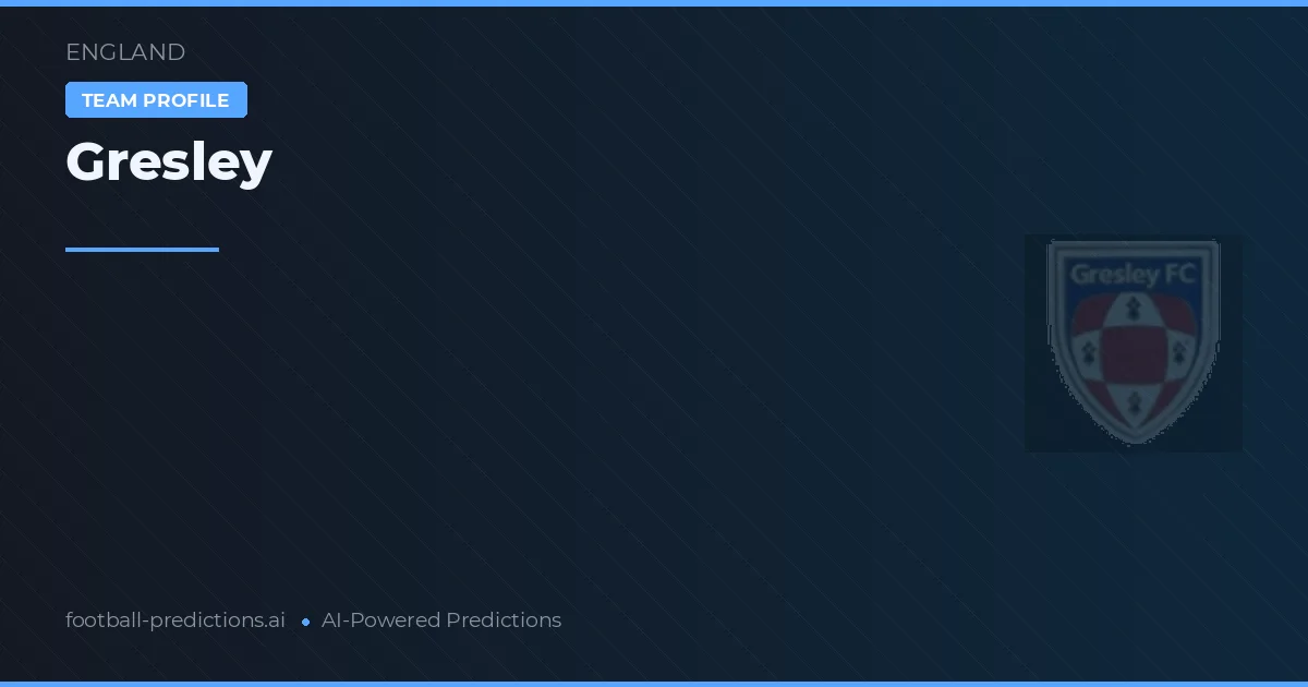 Gresley Pronósticos y estadísticas