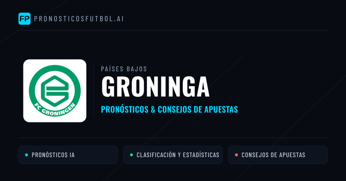 Groninga Pronósticos y estadísticas