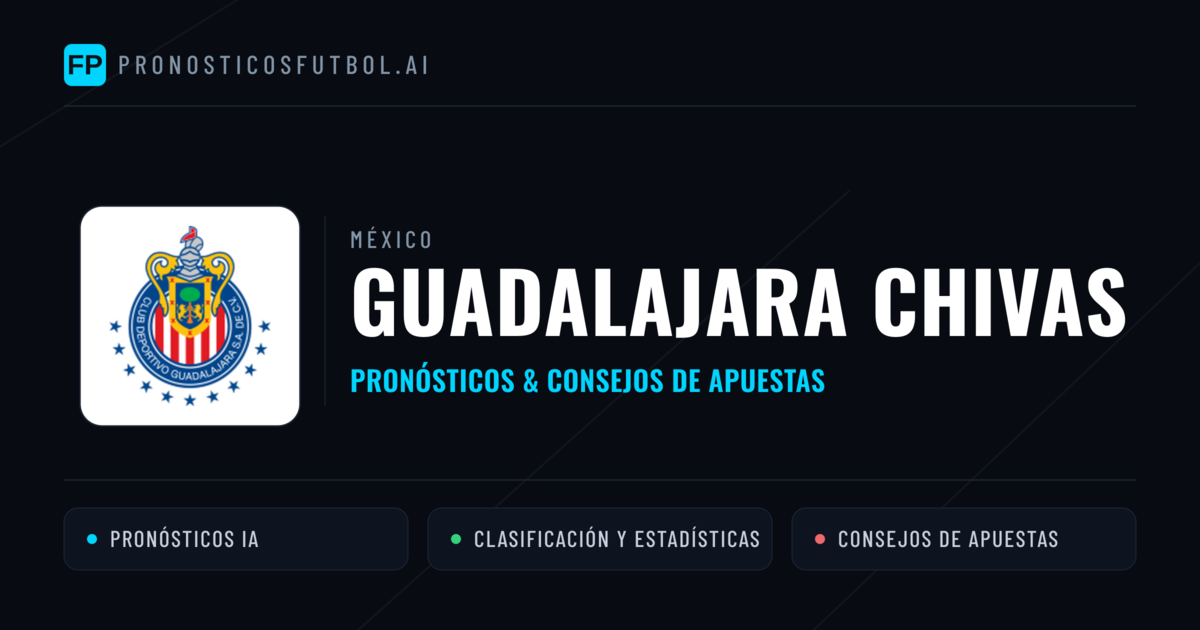 Guadalajara Chivas Pronósticos y estadísticas