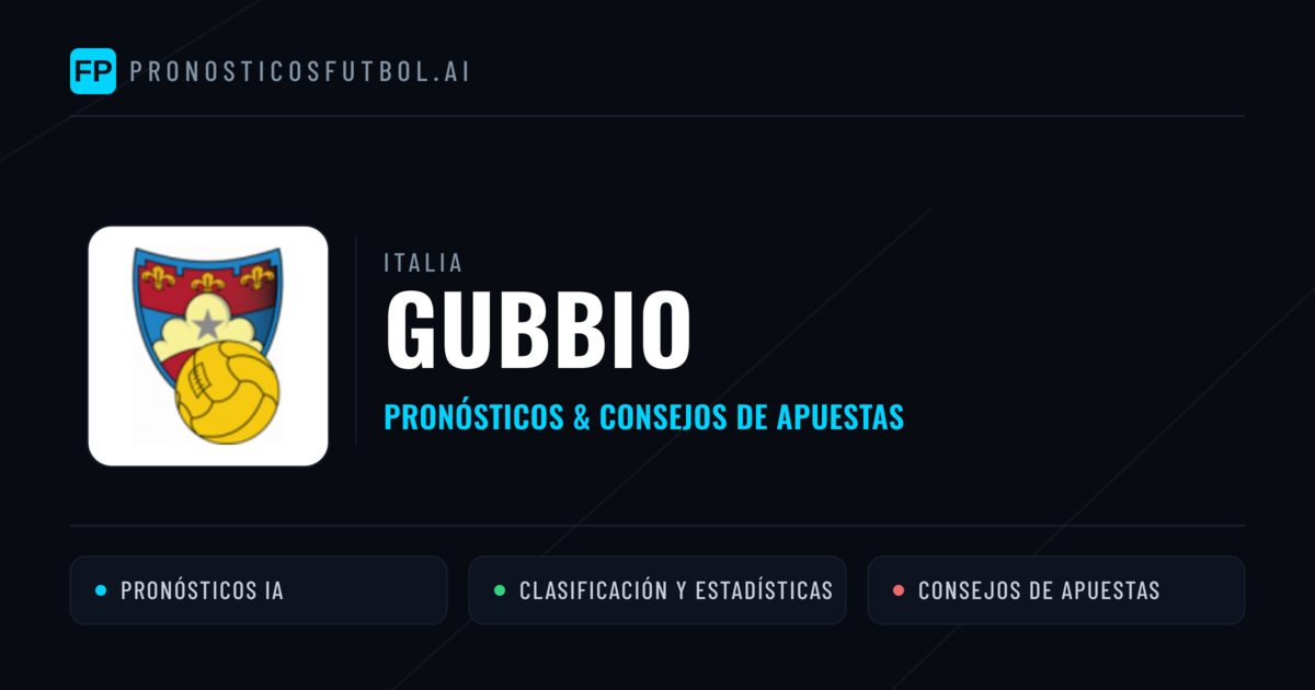 Gubbio Pronósticos y estadísticas